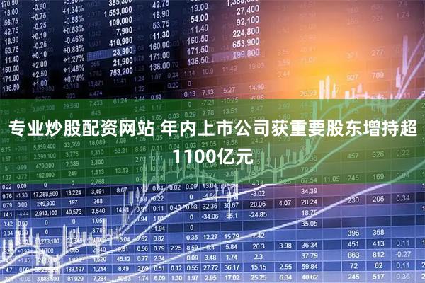 专业炒股配资网站 年内上市公司获重要股东增持超1100亿元